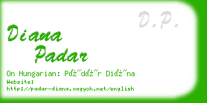 diana padar business card